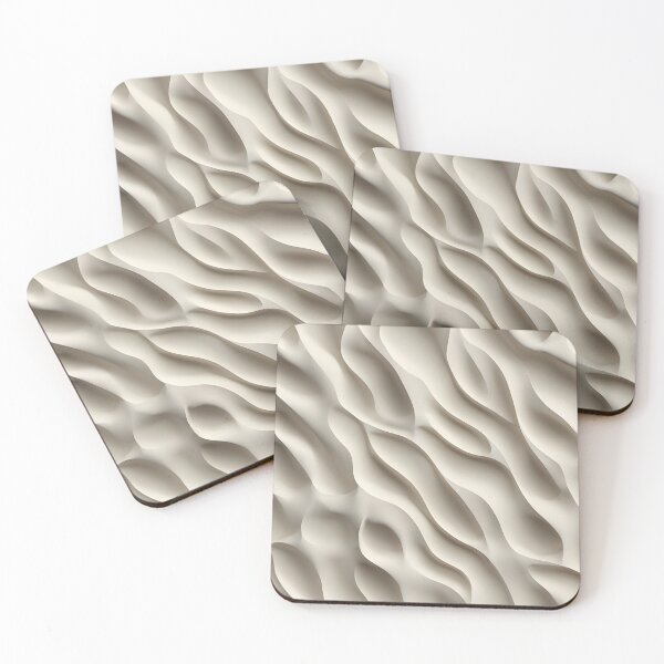 Item preview, "Modern Korean Zen Wave: 3D Elegant Apricot Abstract" designed and sold by CuteSlothWorld.