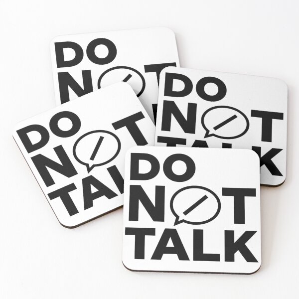 Item preview, Do Not Talk Funny Introvert Minimalist Shirt designed and sold by MoodOffline12427.