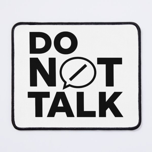 Item preview, Do Not Talk Funny Introvert Minimalist Shirt designed and sold by MoodOffline12427.