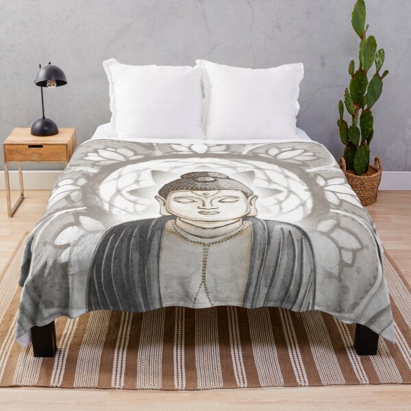 Item preview, Buddha Padma Watercolor - Fawn Earth Slate - Earth Halo designed and sold by Irene Estelle.