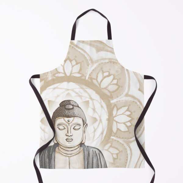 Item preview, Buddha Padma Watercolor - Fawn Earth Slate - Fawn Halo designed and sold by Irene Estelle.