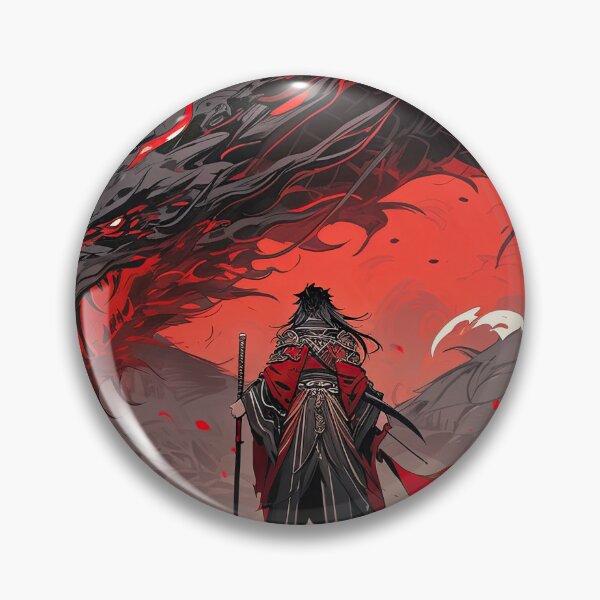 Item preview, “Infernal Dragon Samurai – Rise of the Fire Warlord” designed and sold by PrintsGateWay.