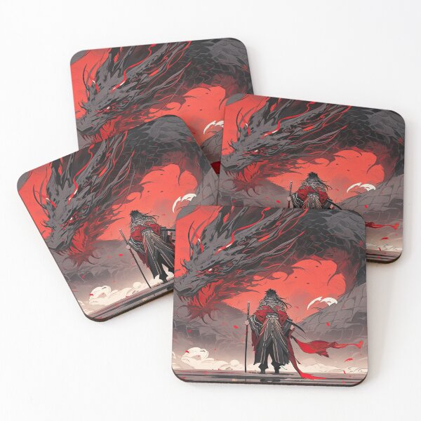 Item preview, “Infernal Dragon Samurai – Rise of the Fire Warlord” designed and sold by PrintsGateWay.
