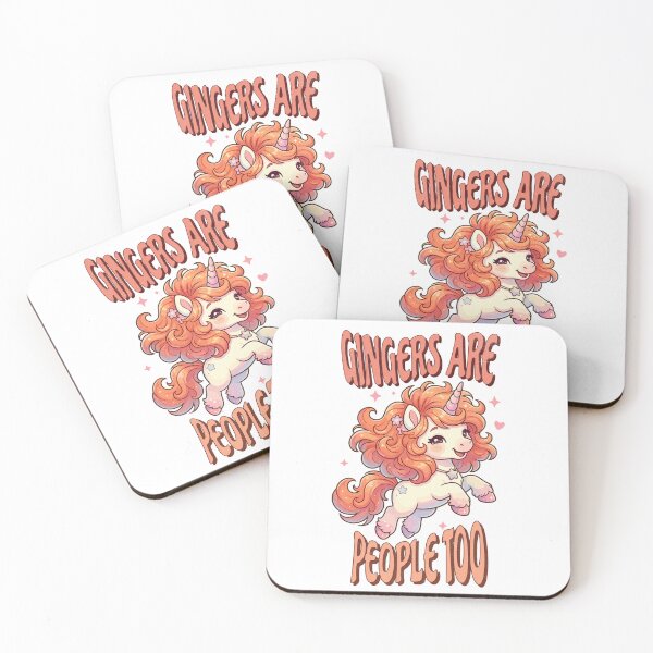 Item preview, Gingers Are People Too Funny Redhead Unicorn Fantasy Kawaii Style designed and sold by UniTeeCo.
