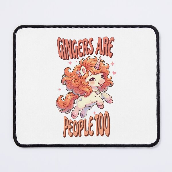 Item preview, Gingers Are People Too Funny Redhead Unicorn Fantasy Kawaii Style designed and sold by UniTeeCo.