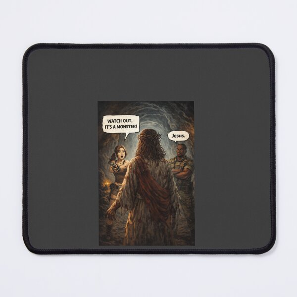 Item preview, Zombie Jesus – Funny Resident Evil Style Easter Parody Design designed and sold by Hornace88studio.