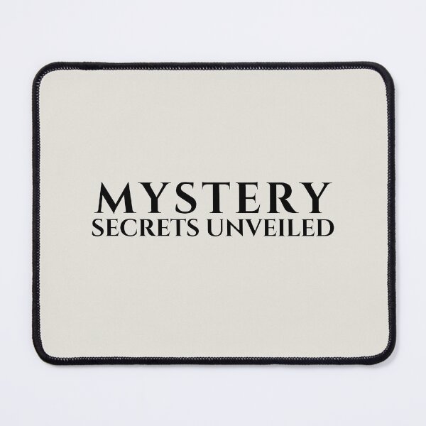 Item preview, Mystery Secrets Unveiled Minimalist Typography Design designed and sold by PKDWriterMerch.