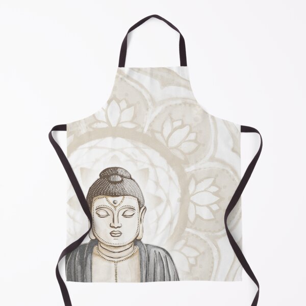 Item preview, Buddha Padma Watercolor - Fawn Earth Slate - Dove Halo designed and sold by Irene Estelle.