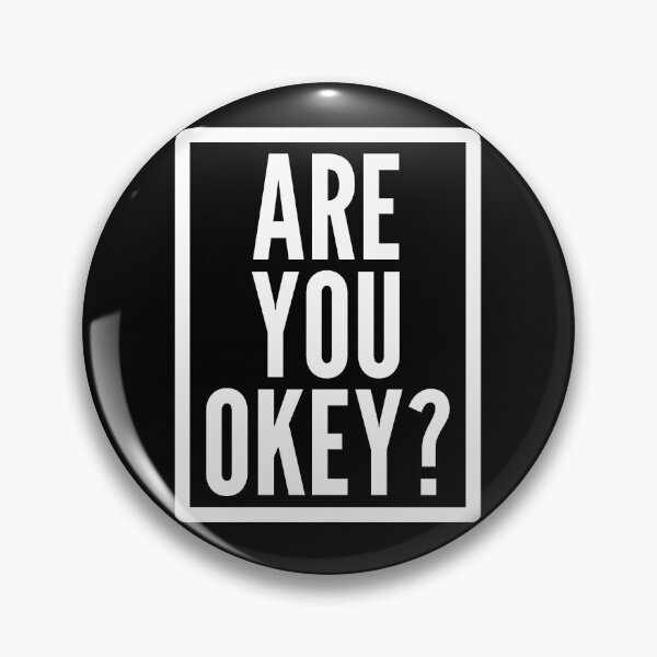 Item preview, Framed Are You Okey? League Gothic Mental Health Typography designed and sold by Vision Crafted.