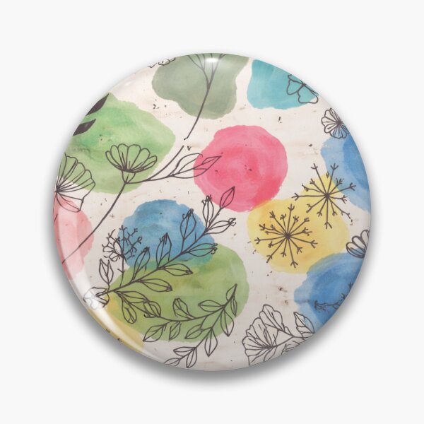 Item preview, Colorful Botanical Watercolor Pattern – Seamless Infinite Design designed and sold by Verdaire.