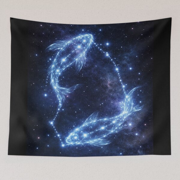 Item preview, Pisces Zodiac Constellation – Celestial Starry Sky Design designed and sold by RolMerch.