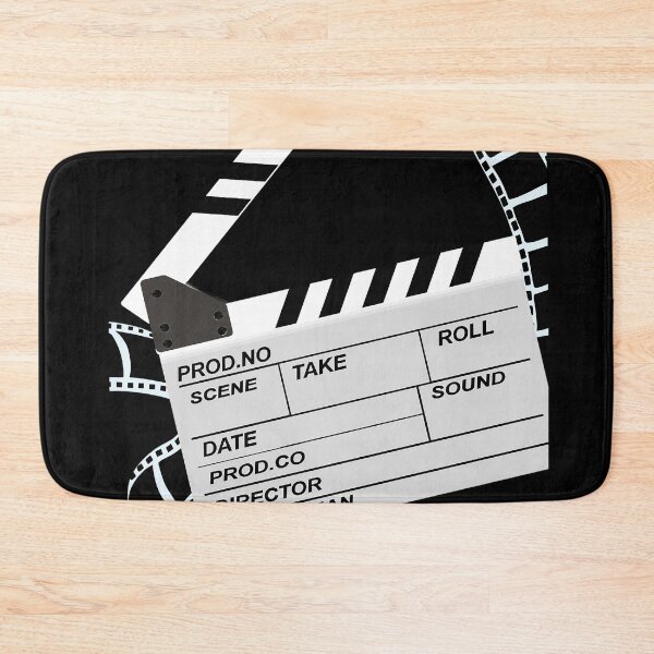 Item preview, First Call to Silence – Minimalist Film Slate Noir (for Dark Colored Backgrounds) designed and sold by WheelieGdArt.