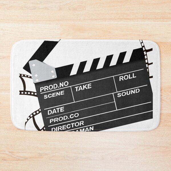 Item preview, First Call to Silence – Minimalist Film Slate Noir (for Light Colored Backgrounds) designed and sold by WheelieGdArt.