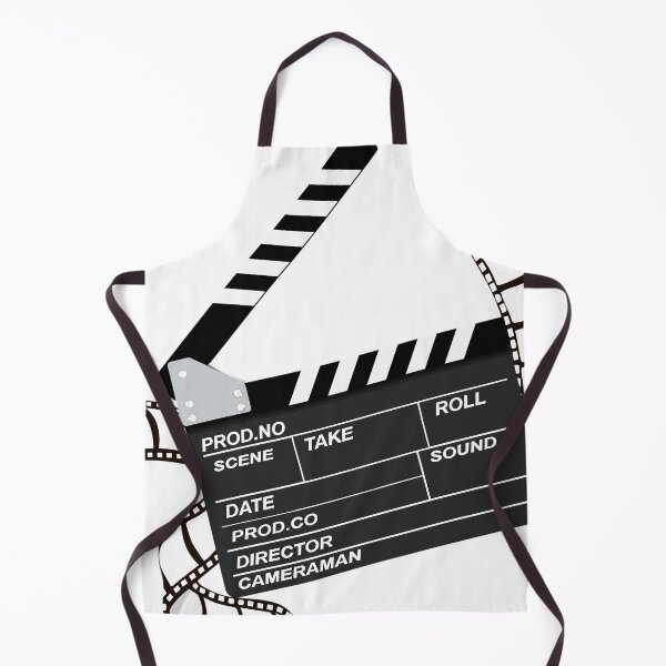 Item preview, First Call to Silence – Minimalist Film Slate Noir (for Light Colored Backgrounds) designed and sold by WheelieGdArt.
