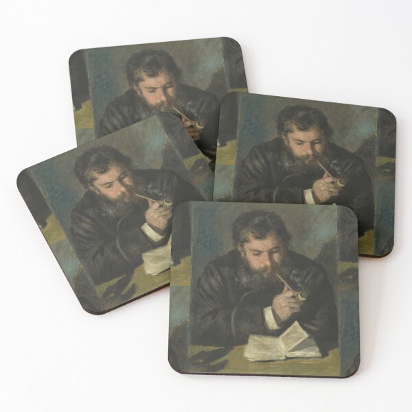 Item preview, Pierre Auguste Renoir Poster: Claude Monet: Literary Impressionist Portrait Print designed and sold by artofuniverse.