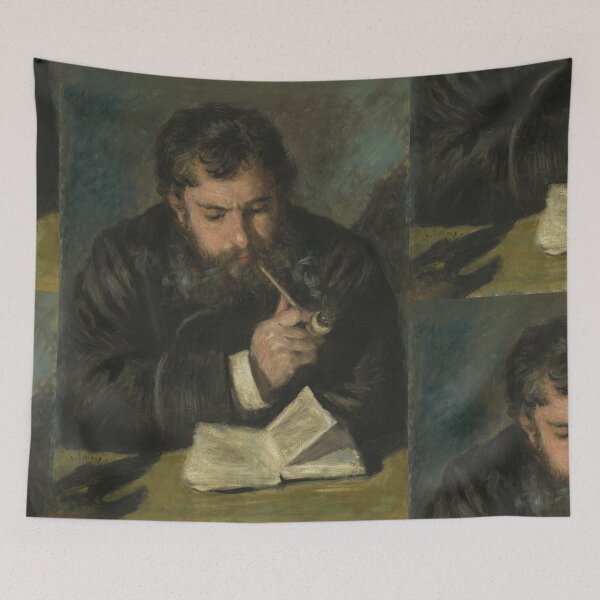 Item preview, Pierre Auguste Renoir Poster: Claude Monet: Literary Impressionist Portrait Print designed and sold by artofuniverse.