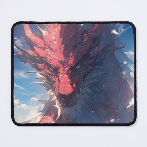 Item preview, “Skyborn Dragon King – Anime Hero Beneath a Celestial Beast” designed and sold by PrintsGateWay.
