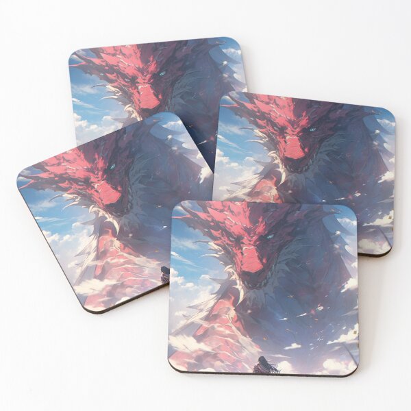 Item preview, “Skyborn Dragon King – Anime Hero Beneath a Celestial Beast” designed and sold by PrintsGateWay.