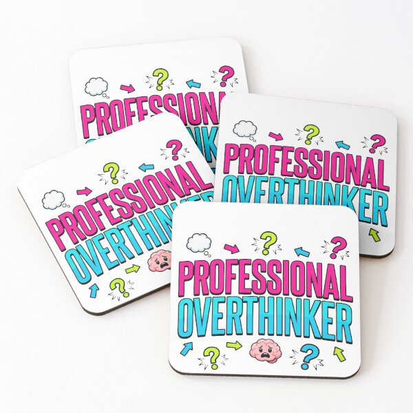 Item preview, Professional Overthinker Funny Quote   designed and sold by Art Bloom Studio.