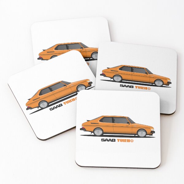 Item preview, Saab 99 TURBO Illustration Orange designed and sold by blackdogshop.