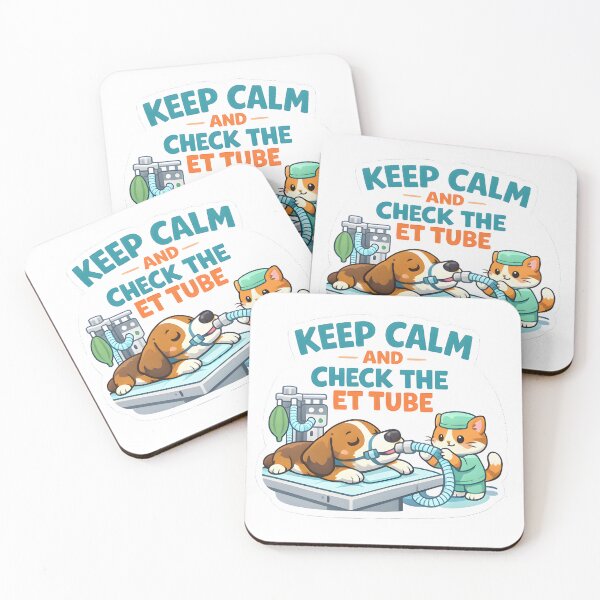 Item preview, Keep Calm and Check the ET Tube – Funny Veterinary Anesthesia Vet Tech Design designed and sold by Bettybee00.