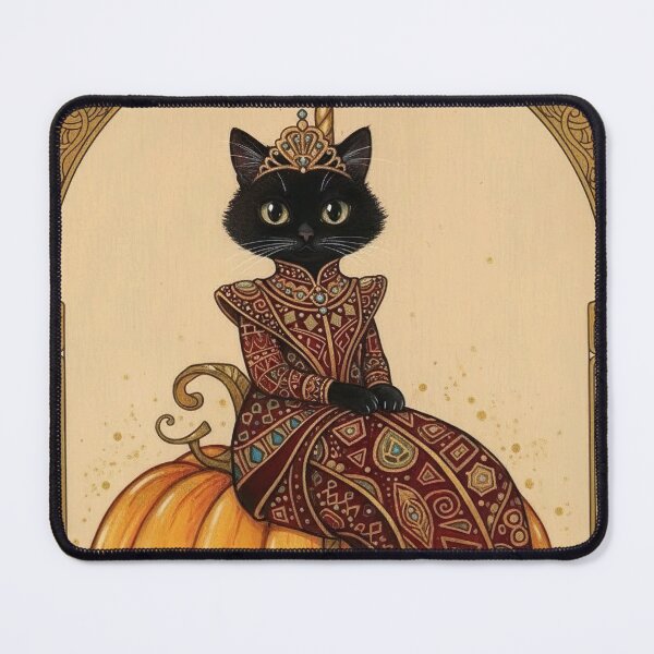 Item preview, Black Cat Princess on a Pumpkin Carriage designed and sold by TarantulaPRJ.