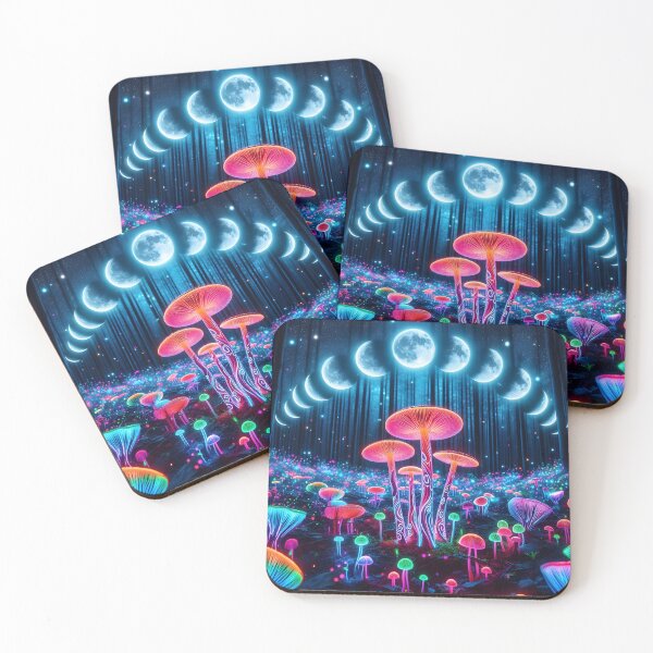 Item preview, Bioluminescent Moon Phase Forest designed and sold by Sybille-Yates.
