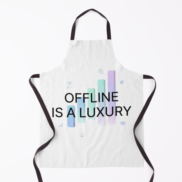 Item preview, Offline Is A Luxury Colorful Illustrative Introvert Graphic designed and sold by Quiet Mode Studio.
