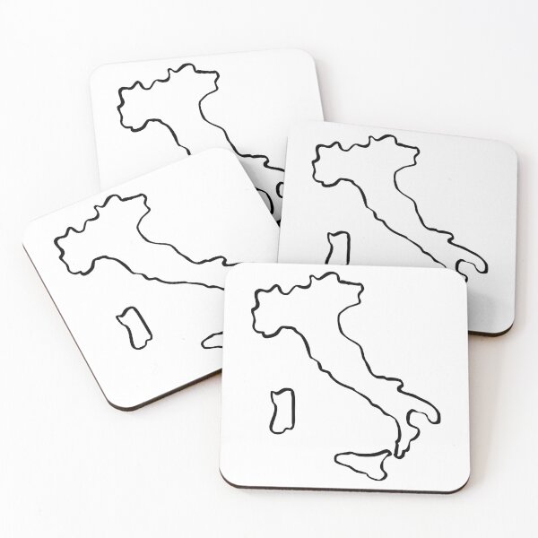 Item preview, Italia Boot Map – One Line Minimal Illustration designed and sold by EmeraldeaArt.