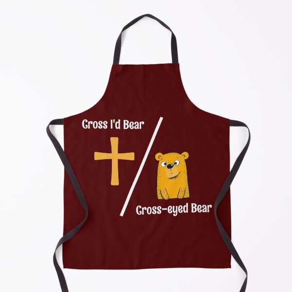 Item preview, Cross I'd Bear Cross-eyed Bear Funny Christian designed and sold by Sachie's Studio.