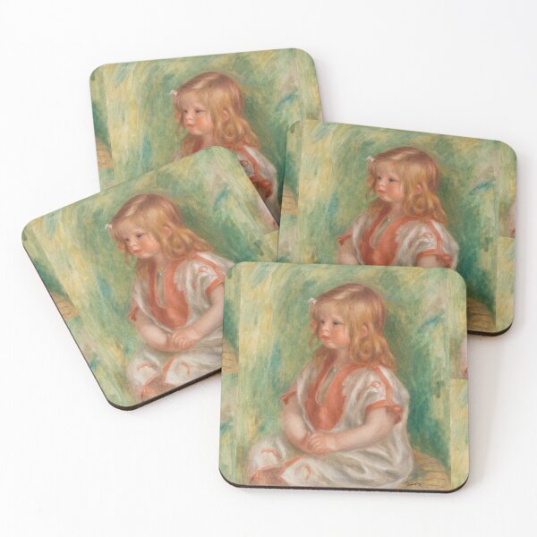 Item preview, Claude Renoir by Pierre-Auguste Renoir: Gentle Impressionist Child Portrait Poster designed and sold by artofuniverse.