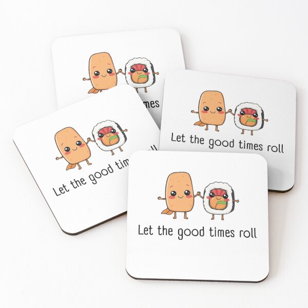 Item preview, Let the Good Times Roll Sushi – Cute Japanese Food Vibes Design designed and sold by Sparkofart07.