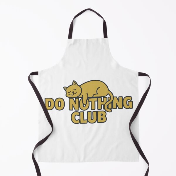 Item preview, Do Nothing Club Lazy Cat - Funny Minimal Chill Design designed and sold by Echo-Draw.