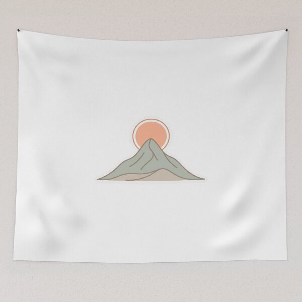 Item preview, Minimalist Mountain Sunset Aesthetic Design | Modern Nature Landscape Graphic for T-Shirt Hoodie Apparel designed and sold by Morden-Design.