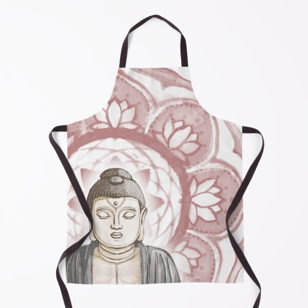 Item preview, Buddha Padma Watercolor - Fawn Earth Ruby - Ochre Halo designed and sold by Irene Estelle.