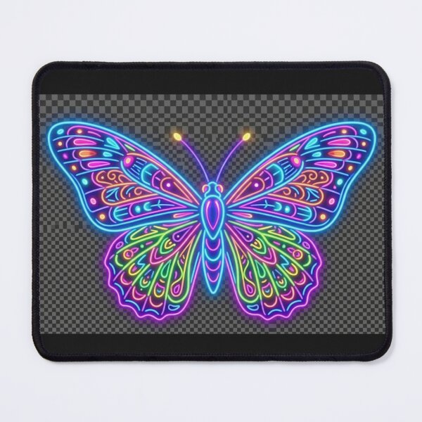 Item preview, Neon Glow Butterfly - Vibrant Psychedelic Synthwave Sticker designed and sold by HALYNA070824.