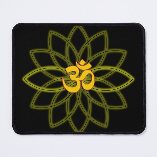 Item preview, om symbol in lotus flower – zen yoga meditation spiritual positive energy design designed and sold by rikyfreestyle.