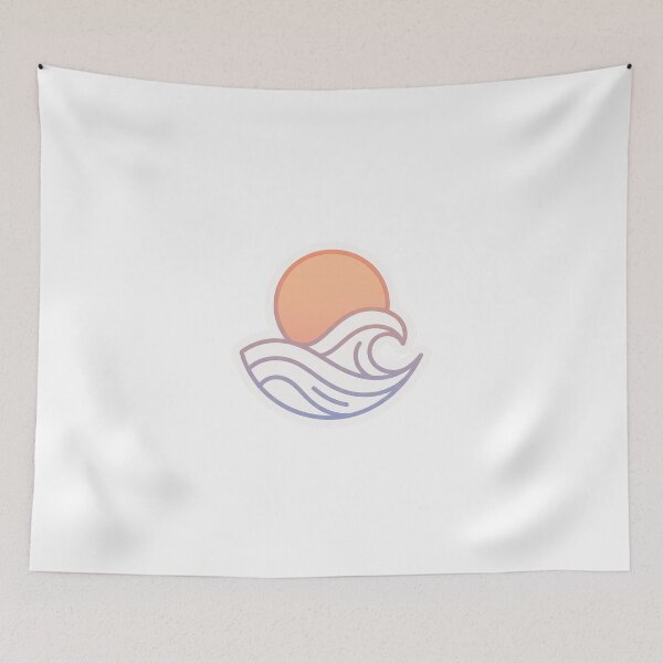 Item preview, Minimal Ocean Wave Sunset Aesthetic Design | Modern Beach Graphic for T-Shirt Hoodie Apparel designed and sold by Morden-Design.