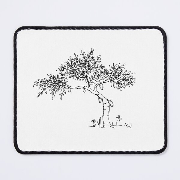 Item preview, Cacao Tree, Line Drawing Symmetric Minimalist Aesthetic Natural Design designed and sold by SWSandraWechner.
