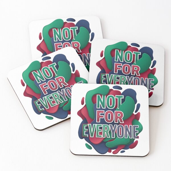 Item preview, Not For Everyone Colorful Illustrative Introvert Art designed and sold by Quiet Mode Studio.