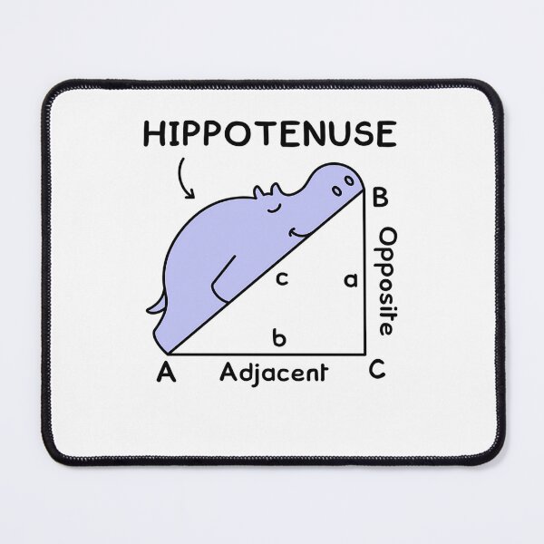 Item preview, Hippotenuse Hypotenuse Math Pun designed and sold by MCMLANKA.