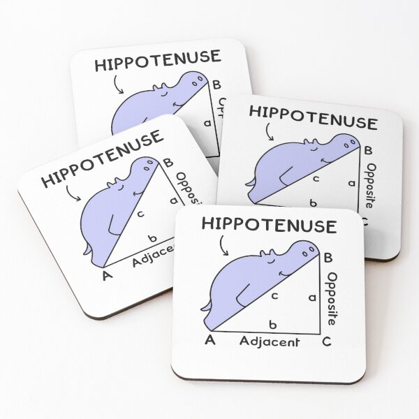 Item preview, Hippotenuse Hypotenuse Math Pun designed and sold by MCMLANKA.