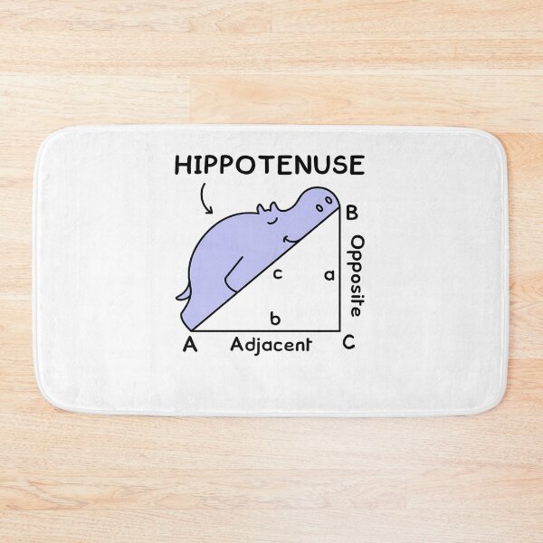 Item preview, Hippotenuse Hypotenuse Math Pun designed and sold by MCMLANKA.