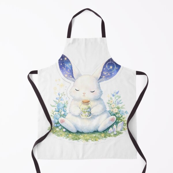 Item preview, Celestial Moon Hare Herbologist - Magical Rabbit & Crystals designed and sold by Art-Selling.