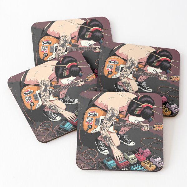 Item preview, “GEISHA AGAINST THE MACHINES — CYBER‑PETAL RIOT MODE” designed and sold by Print Fiction.