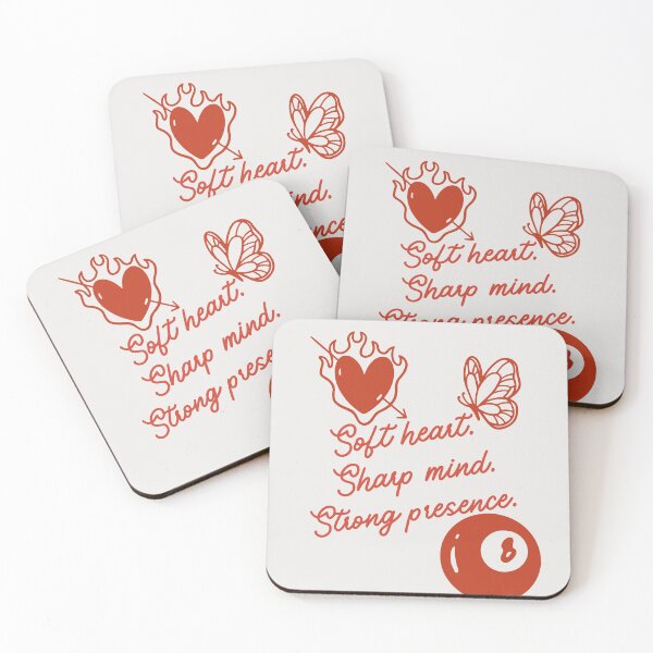 Item preview, Soft Heart Sharp Mind Strong Presence – Feminine Line Art Empowerment Design designed and sold by Magic Love Art Print.