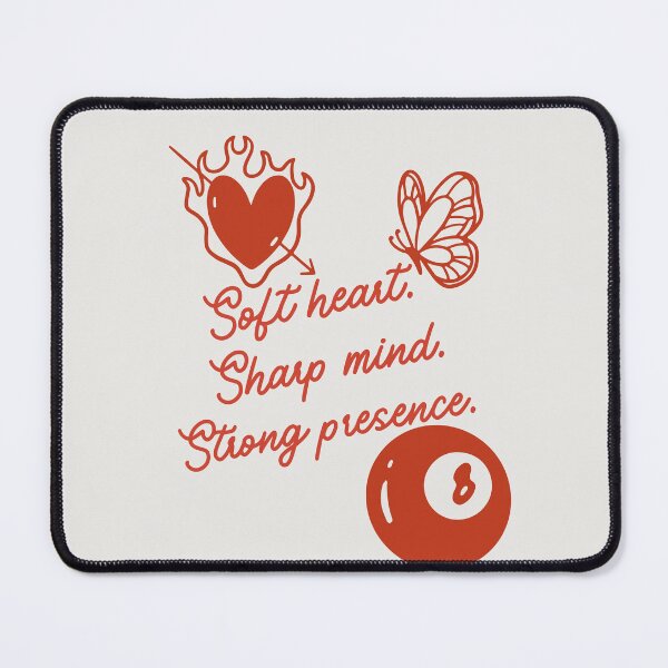 Item preview, Soft Heart Sharp Mind Strong Presence – Feminine Line Art Empowerment Design designed and sold by Magic Love Art Print.