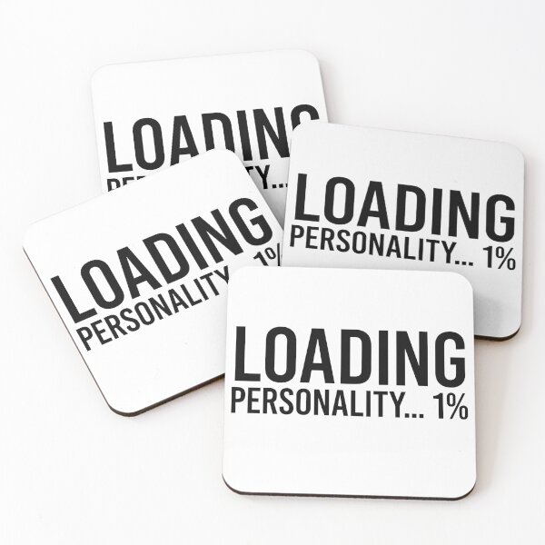 Item preview, Loading Personality 1% - Funny  Minimal Typography Design designed and sold by Echo-Draw.