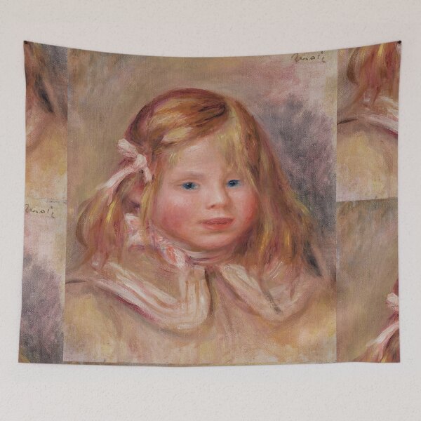Aperçu de l'œuvre Coco Au Ruban Rose de Pierre-Auguste Renoir : Portrait d'enfant impressionniste Poster créée et vendue par artofuniverse.