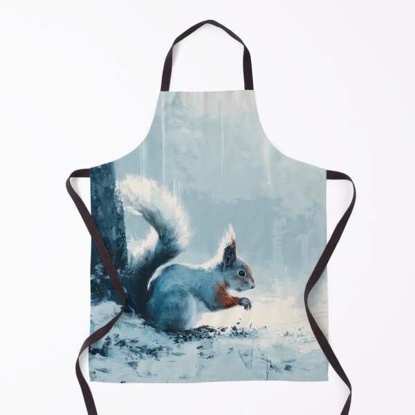 Item preview, Red Squirrel in Snow – Nordic Forest Wildlife Art designed and sold by NordicDreams.